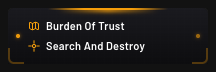 Missions overlay in Tech style showing the mission and deployment names